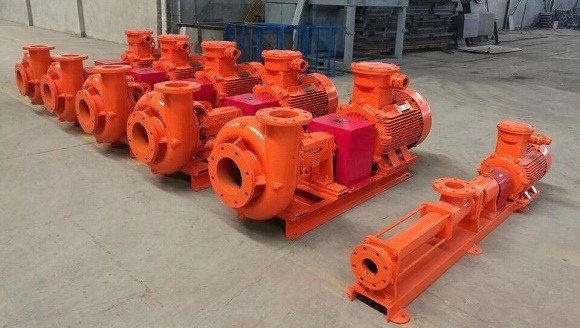  several centrifugal pumps. 