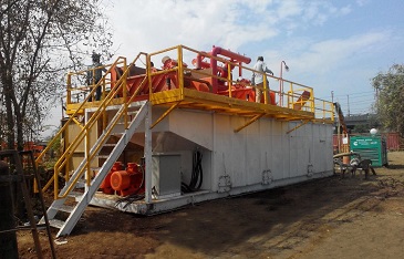 600GPM Mud Recycling System for HDD Construction in India